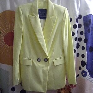 Simon Miller Light Lemon Yellow Blazer Sz Medium